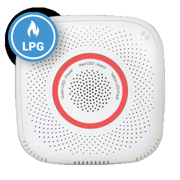Senzor detector de gaz petrolier lichefiat Shelly Gas LPG, Wireless, Alarma 70 dB, Notificari aplicatie
