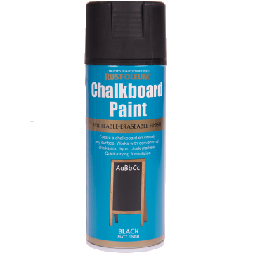 Vopsea spray Rust-Oleum Chalkboard, efect tabla de scris, negru, mat,  400 ml