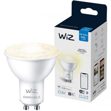 Bec LED inteligent Spot Dimmable Wi-Fi GU10 4.9W (50W) 2700K 345 lumeni