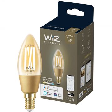 Bec LED inteligent Vintage Filament Whites Wi-Fi C35 E14 4.9W (25W) 2000K-5000K 370 lumeni