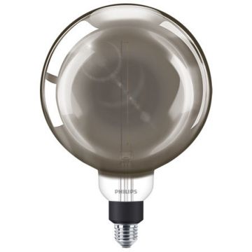 Bec LED vintage Giant G200 intensitate luminosa reglabila E27 6.5W (20W) 200 lumeni lumina calda tip flacara (1800K) Fumuriu Bec LED vintage Giant G200 intensitate luminosa reglabila E27 6.5W (20W) 200 lumeni lumina calda tip flacara (1800K) Fumuriu
