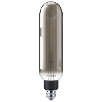 Bec LED vintage Philips Giant T65 intensitate luminosa reglabila E27 6.5W (20W) 200 lumeni lumina calda tip flacara (1800K) Fumuriu