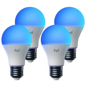 Bec Pachet x4 LED Smart W4 Lite Wi-Fi Sincronziare Muzica/Jocuri E27 9W 806lm Lumina Colorata