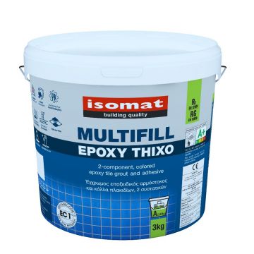 Chit de rosturi Isomat Multifill Epoxy Thixo, interior/exterior, negru, 3 kg