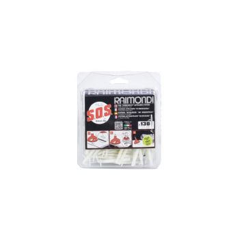 Clipsuri sistem nivelare RLS SOS pt. gresie, faianta si placi - Rost 1.5-5mm - 130 buc - Raimondi-180VSOS0130
