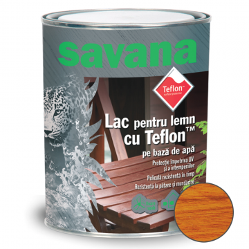 Lac acrilic pentru lemn Savana, cires, pe baza de apa, interior / exterior, 0.75 L