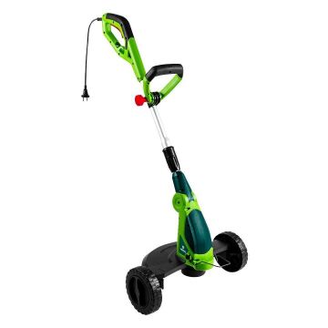 Motocoasa, trimmer, pentru tuns iarba, electric, cu 2 roti, 550 W,32 cm, Verto