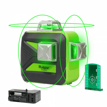 Nivela laser cu 12 linii, functie de autonivelare si accesorii incluse, Huepar 603CG