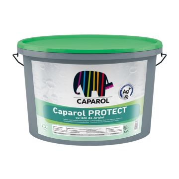 Vopsea lavabila interior Caparol Protect, cu ioni de argint, alb, 2.5 l