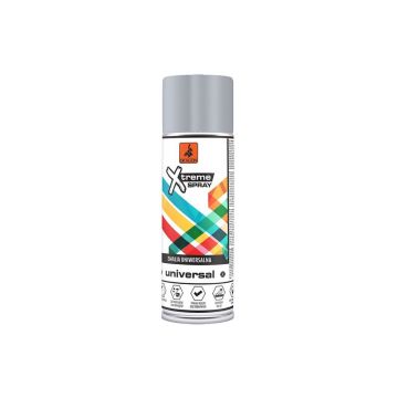 Vopsea spray universala Dragon Xtreme, gri deschis RAL 7035, lucios, interior/exterior, 400 ml