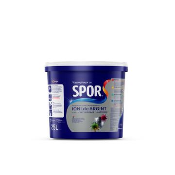 Vopsea superlavabila interior Spor, cu ioni de argint, 25 l