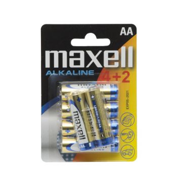 Baterii Maxell Alcaline Aa – Lr06 - 4+2 /blister