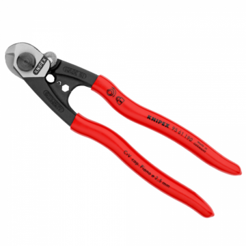 Cleste forjat pentru taiat cabluri de sarma, Knipex 95 61 190