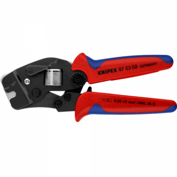 Cleste sertizare pini 0.08 - 10 16 mm ², cu autoreglaj, Knipex 97 53 09