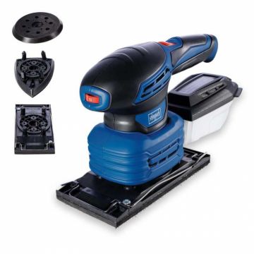 Masina de slefuit cu vibratii 3 in 1 PES31 Scheppach 5903816952, 200 W, 24000 rpm