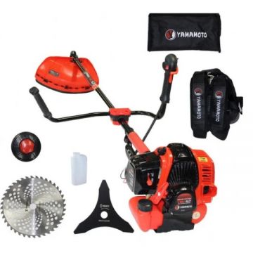 Motocoasa Yamamoto SRM 520-PRO, benzina, 6CP, 10000 rpm, complet accesorizata, Model Nou