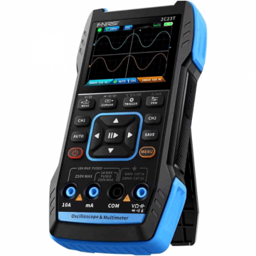 Osciloscop digital portabil 3 in 1, 2 canale, 50MS s, 10MHz, Fnirsi 2C23T