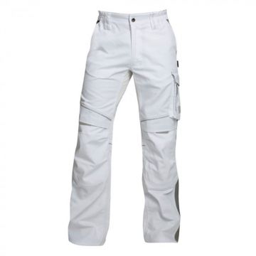 Pantaloni de lucru in talie hidrofobizati URBAN+ culoare alb