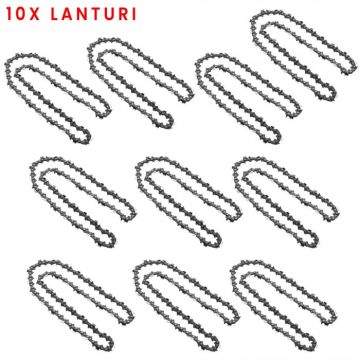 Set 10 x Lanturi pentru motofierastrau ( drujba ) , 32 dinti, pas 325, universal