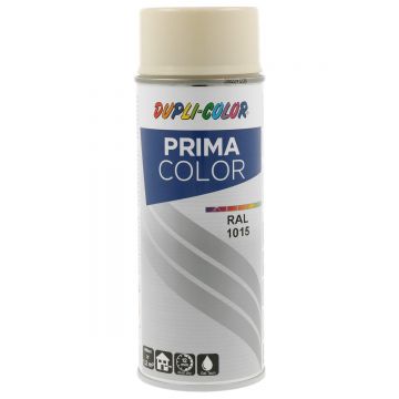 Vopsea spray Dupli-Color Prima, RAL 1015 ivoriu lucios, 400 ml