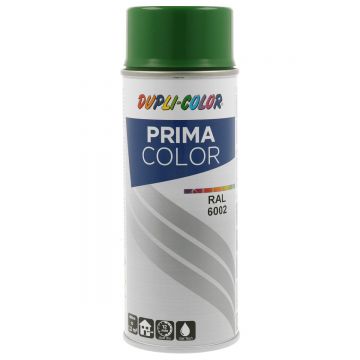 Vopsea spray Dupli-Color Prima, RAL 6002 verde frunze, 400 ml