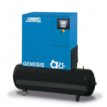 Compresor de aer profesional cu surub - 22 kW, 3240 L/min, 10 bari - Rezervor 500 Litri - ABAC-Genesis-22-500L-10bar