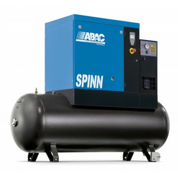 Compresor de aer profesional cu surub, cu uscator - 4 kW, 516 L/min, 10 bari - Rezervor 270 Litri - ABAC-SPINN4E-10-400/50K-270-C-CE