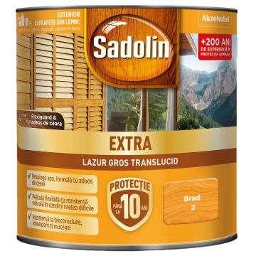 Lazura pentru lemn, Sadolin Extra, brad, exterior, 0.75 l