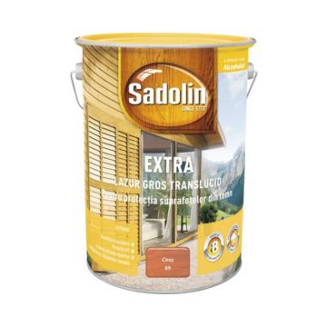 Lazura pentru lemn, Sadolin Extra, exterior, cires, 5 l