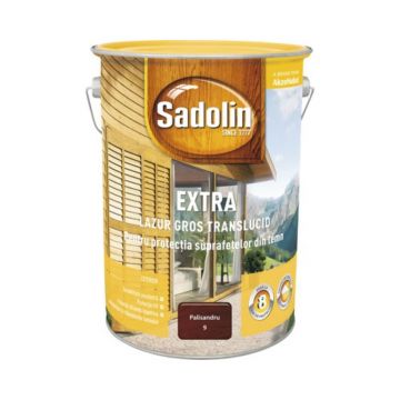 Lazura pentru lemn, Sadolin Extra, exterior, palisandru, 5 l