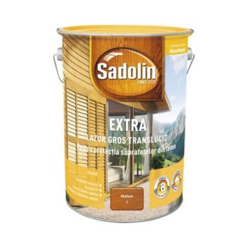 Lazura pentru lemn, Sadolin Extra, mahon, exterior, 5 l