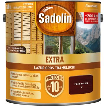 Lazura pentru lemn, Sadolin Extra, palisandru, exterior, 2.5 l