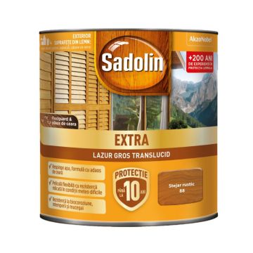 Lazura pentru lemn, Sadolin Extra, stejar rustic, exterior, 0.75 l