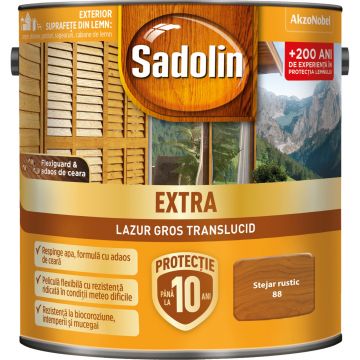 Lazura pentru lemn, Sadolin Extra, stejar rustic, exterior, 2.5 l