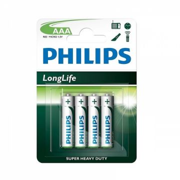 Set baterii AAA Philips P8712581645069, 4 bucati, R03 (LL)