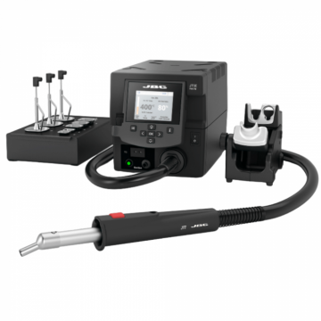 Statie de lipit puternica cu aer cald, cu accesorii, JBC JTSE-2B Statie de lipit puternica cu aer cald, cu accesorii, JBC JTSE-2B