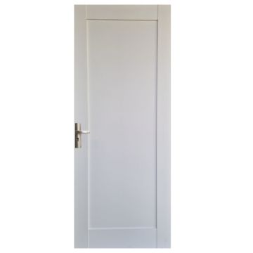Usa interior plina Pamate U-84, reversibila, MDF, alb, toc 10 cm, 200 x 70 x 3.8 cm