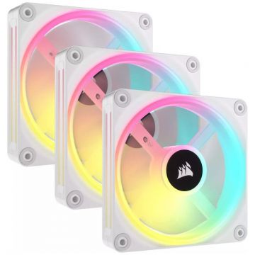 Ventilator Carcasa x3 iCUE LINK QX120  RGB 120mm Alb