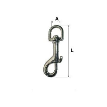 CARABINA BRELOC CU ARC SI INEL ROTATIV 14X76M