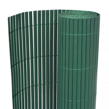 Gard de grădină cu două fețe verde 90 x 300 cm PVC