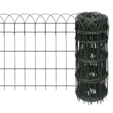 Gard delimitare grădină fier vopsit electrostatic 25 x 065 m