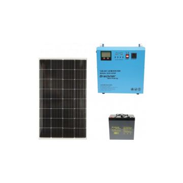 Kit sistem solar fotovoltaic 200W, 12V/85Ah invertor PMW 500W Breckner Germany