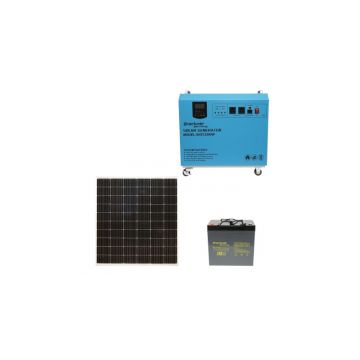 Kit sistem solar fotovoltaic 300W, 12V/50Ah invertor PMW 800W Breckner Germany
