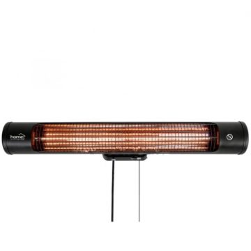 Radiator electric cu fibra de carbon FK25 1200W IPX4 montabil pe perete Negru