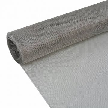 Plasă de sârmă argintiu 100 x 500 cm oțel inoxidabil