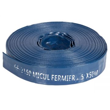 Furtun pompieri Flat PVC 1.5 toli, 50 m 2 bar, Micul Fermier GF-2150