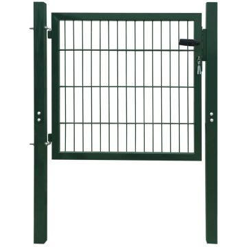 Poartă 2D pentru gard (simplă) 106 x 130 cm verde