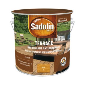 Impregnant pentru lemn, Sadolin Terrace, exterior, brad, 2,5 l