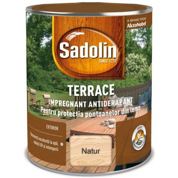 Impregnant pentru lemn, Sadolin Terrace, exterior,  natur, 2,5 l