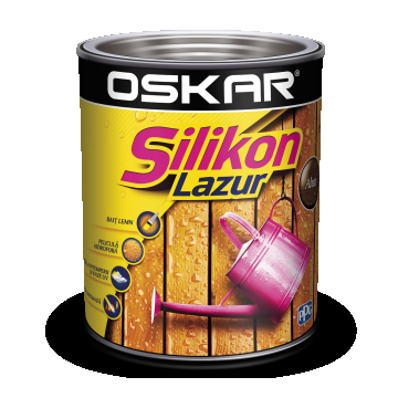 Lazura lemn Oskar Silikon Lazur, alun, interior / exterior, 0,75 l